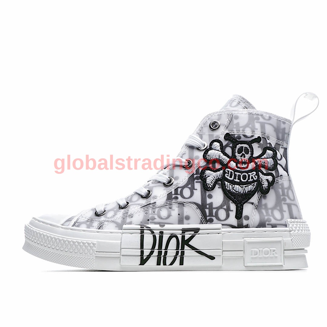 Dior B23 Oblique Slip-on Low Top Sneakers Sheer Print Sneakers